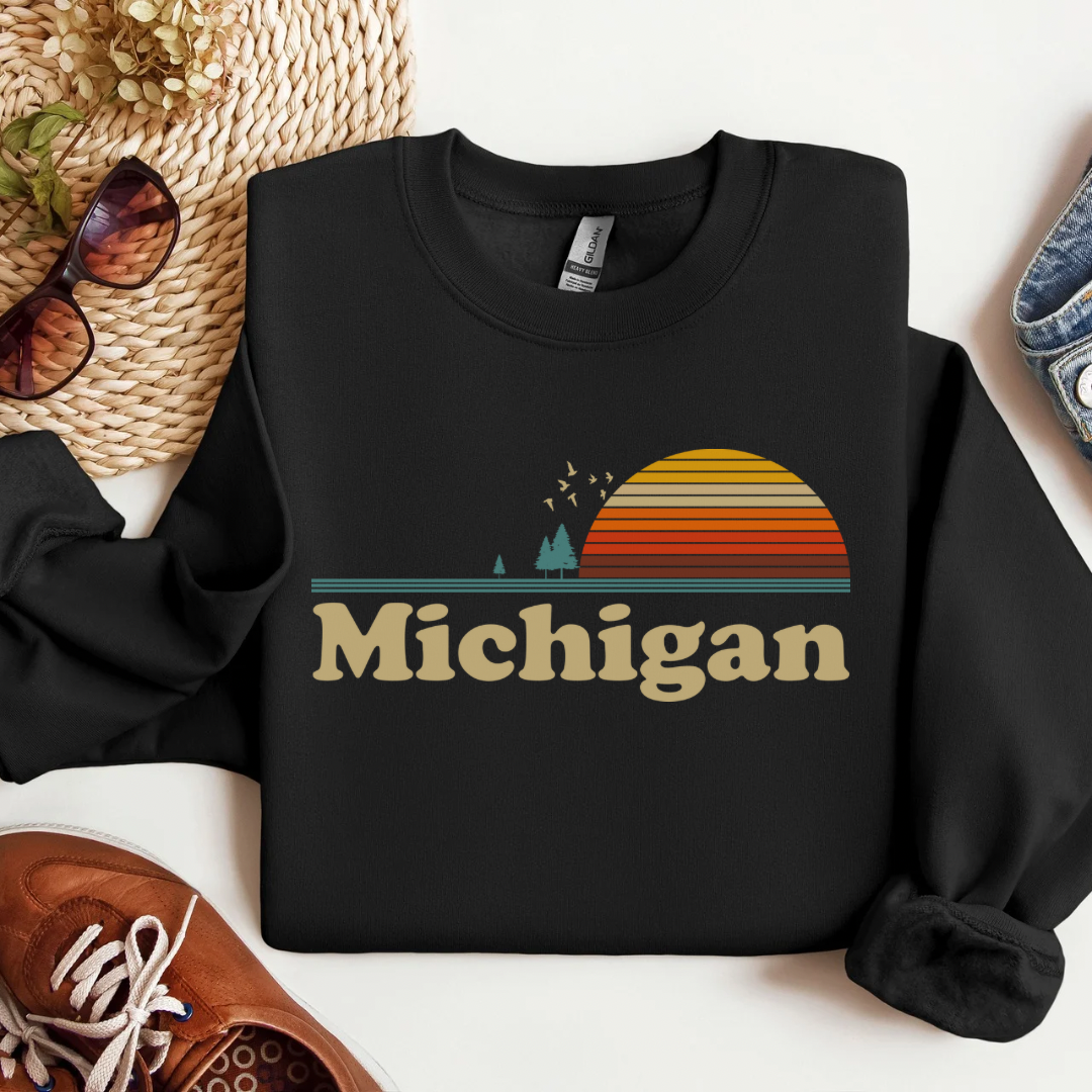 Michigan Sunset Crewneck