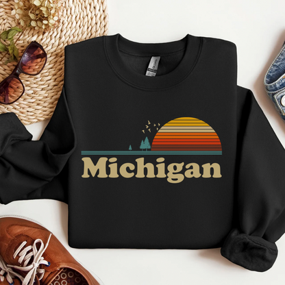 Michigan Sunset Crewneck