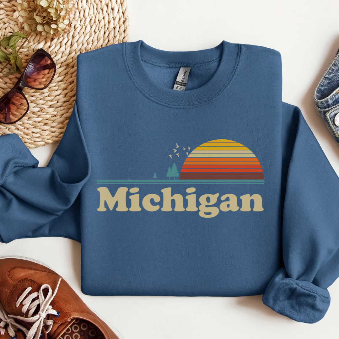 Michigan Sunset Crewneck